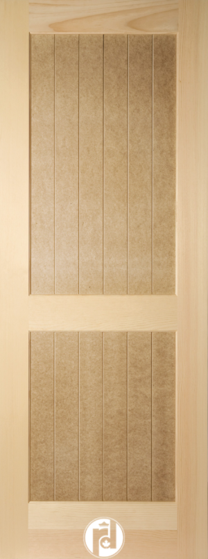 2 Panel Interior Shaker Door with Square Edges and V-Grooves