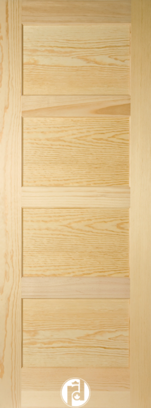 Four Panel Interior Shaker Door with Square Edges.