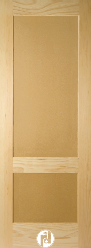 Two Panel Interior Shaker Door with Square Edges.