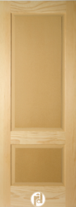 Two Raised Panel Interior Door with 1/4 round Moulding.