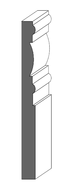 Royal Door #1527 profile drawing